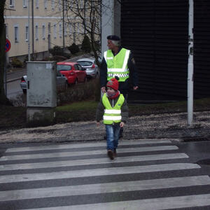 Besuch des Verkehrspolizisten