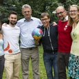 V. l.: Lisa Tomasiak, Johannes Ruppacher (VOLONTARIAT bewegt), P. Petrus Obermüller (SDB/Salesianer Don Boscos), Mathias Weidinger, Wolfgang Zajicek (Jugend Eine Welt), Kristina Weilguny. © Benedikt Hageneder / VOLONTARIAT bewegt 