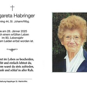 verstorben am 28. Jänner 2025