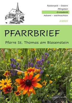 Pfarrbrief Erntedank 2025